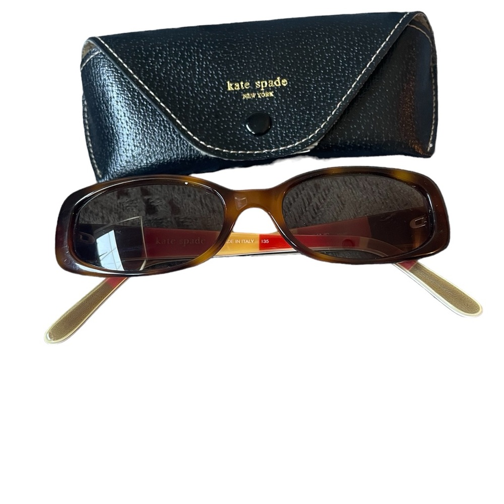 Kate Spade vintage tortoise frame sunglasses with case.